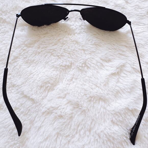 Carl Black Aviator Slim Sunglasses - Picture 8 of 12